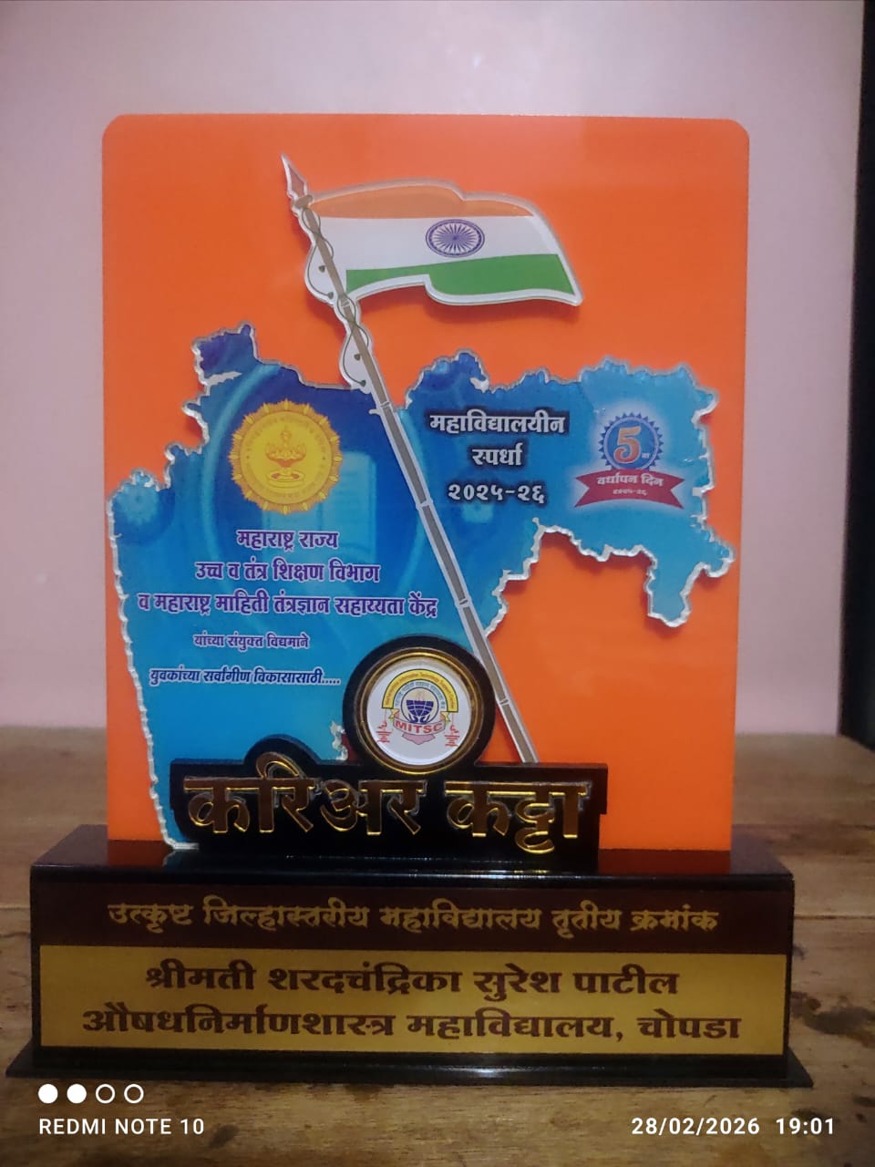 n 28th February 2026, a Prize Distribution Ceremony for the academic year 2025–2026 was organized at Sakri, District Dhule, under the joint initiative “Career Katta” of the Maharashtra State Higher an